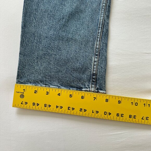 Levis 514 Jeans Mens 36x30 Blue Straight Mid Rise Medium Wash - Picture 5 of 6